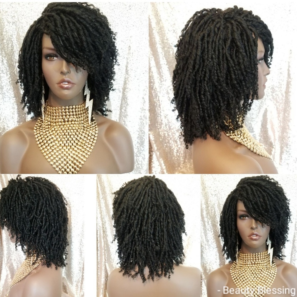 WIG Soft Kinky Twist Locs Natural Style Cap Wig